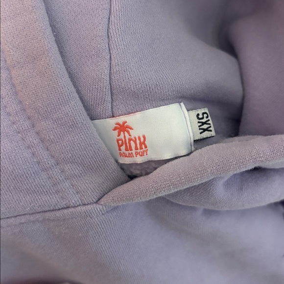 Pink palm puff hoodie - Picture 5 of 5